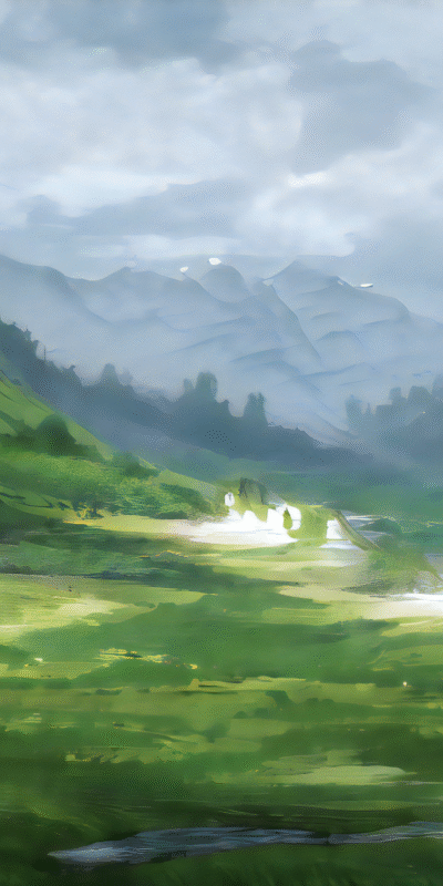 Valley Under Cloud